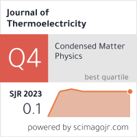 SCImago-статистика журнала 'Термоелектрика'