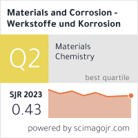 Materials and Corrosion - Werkstoffe und Korrosion