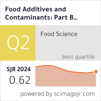 Food Additives and Contaminants: Part B Surveillance