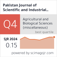 Pakistan Journal of Scientific and Industrial Research