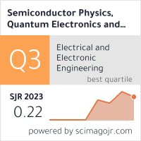 SCImago-статистика журнала 'Semiconductor Physics, Quantum Electronics and Optoelectronics'