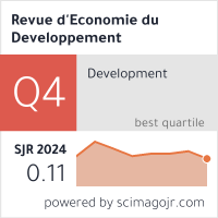 Revue D Economie Du Developpement