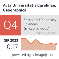 Acta Universitatis Carolinae, Geographica