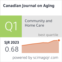 Canadian Journal on Aging/La Revue canadienne du vieillissment/Canadian Public Policy/Analyse de Politiques