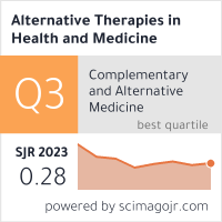 Alternative Therapies in Health and Medicine