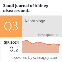 Saudi journal of kidney diseases and transplantation : an official publication of the Saudi Center for Organ Transplantation, Saudi Arabia.