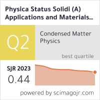 Physica Status Solidi (A) Applications and Materials Science